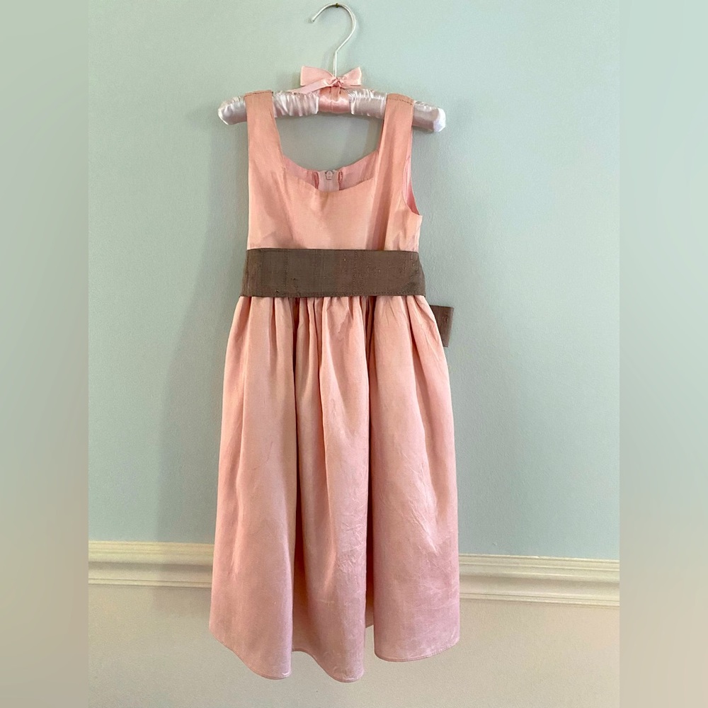 Dimples Pink Silk A-Line Dress - Toddler, Size: 4T